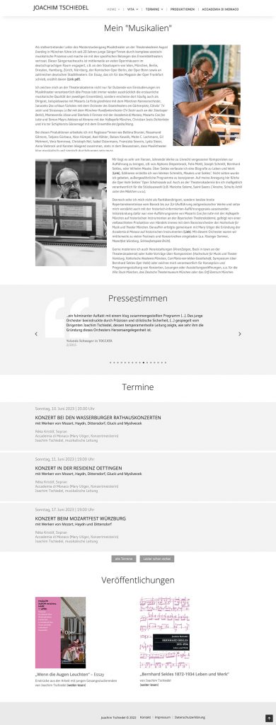 Ran Keren, Homepage von Joachim Tschiedel, design und Gestaltung,