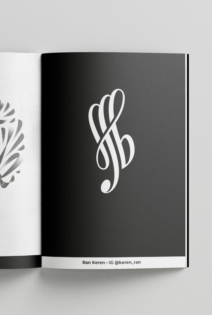 Ran Keren, Graphic Studio, München, Monogram Logo, typism book 6. Musik in Johannes Baptist