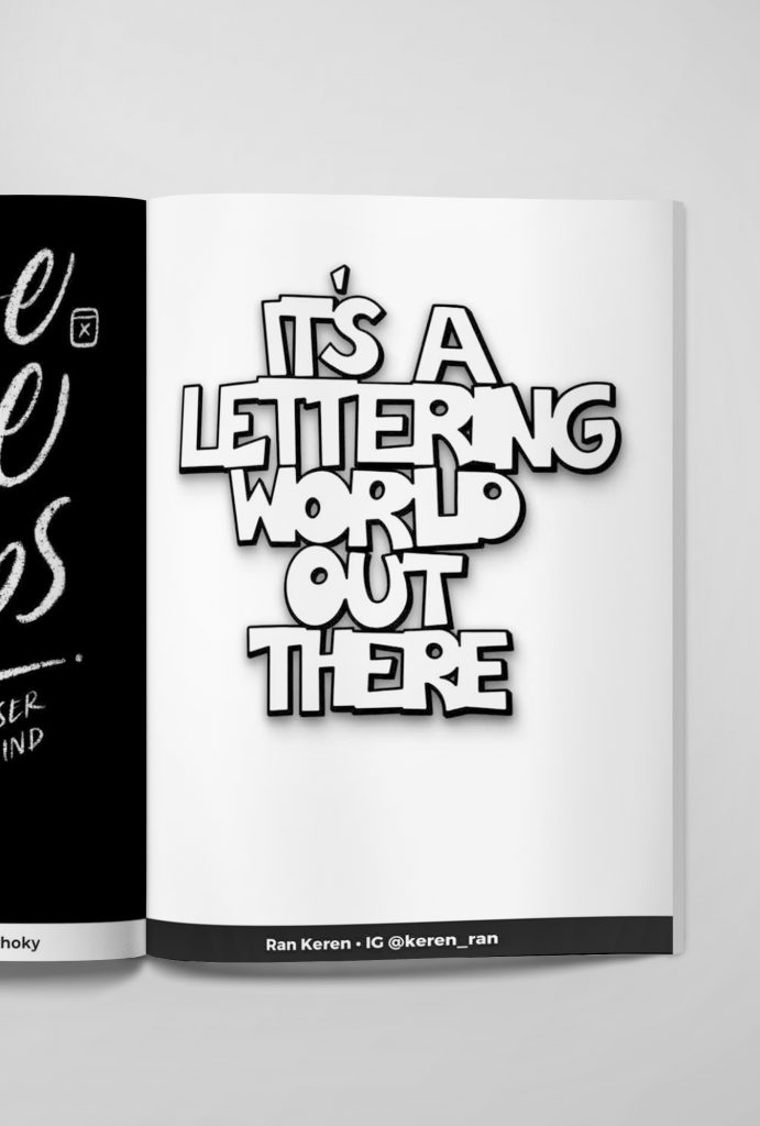 Ran Keren, typism book 8, 2022, It's a Lettering World Out There